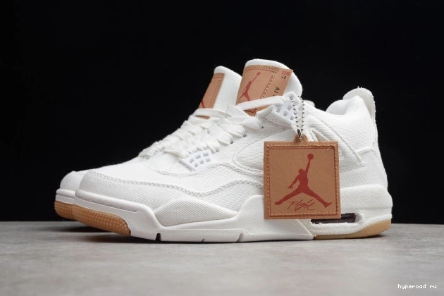 x 4 Air AO2571-100 Levi's 'White' Jordan 0614